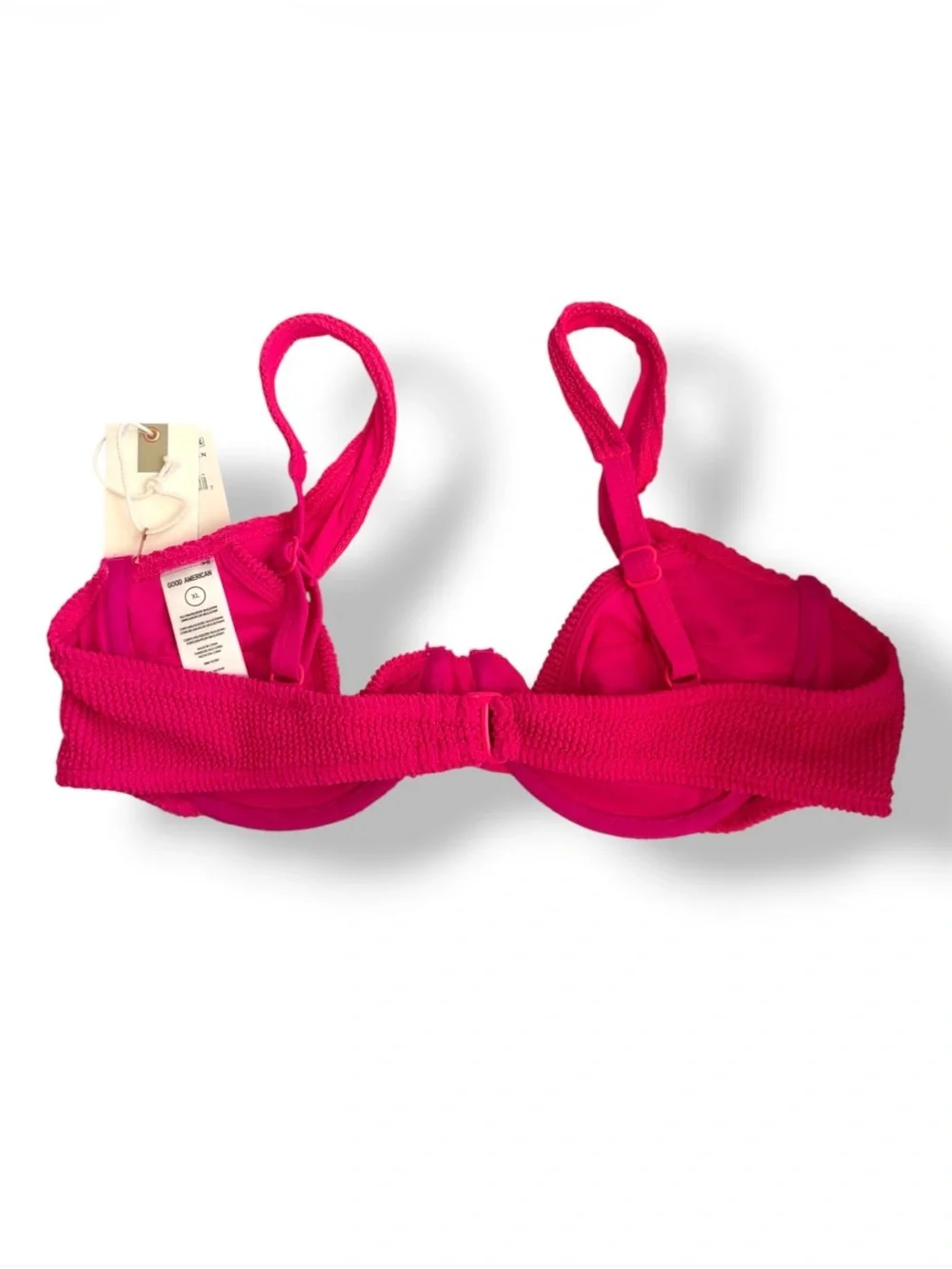 Good American Always Fits Demi Bikini Top Pink